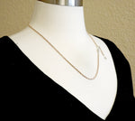 將圖片載入圖庫檢視器 sterling silver rose gold plated 2mm cyclone necklace chain adjustable
