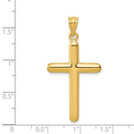 Load image into Gallery viewer, 14k Yellow Gold Cross Pendant Charm