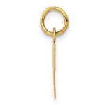 Załaduj obraz do przeglądarki galerii, 14K Yellow Gold Uppercase Initial Letter T Block Alphabet Pendant Charm