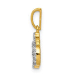 Load image into Gallery viewer, 14k Yellow Gold 1/6 CTW Genuine Diamond Om Symbol Pendant Charm