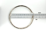 將圖片載入圖庫檢視器 14k white gold diamond cut classic round hoop earrings extra large diameter 80mm x 4mm