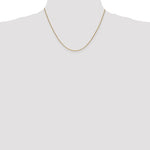 Charger l'image dans la galerie, 14k Yellow Gold 1mm Cable Bracelet Anklet Choker Necklace Pendant Chain Lobster Clasp