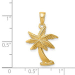 Load image into Gallery viewer, 14k Yellow Gold Palm Tree Pendant Charm