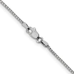 Carregar imagem no visualizador da galeria, 10K White Gold 1.1mm Box Bracelet Anklet Choker Necklace Pendant Chain