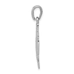 Lataa kuva Galleria-katseluun, 14k White Gold Jerusalem Cross Pendant Charm