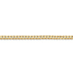 Load image into Gallery viewer, 14K Yellow Gold 3mm Open Concave Curb Bracelet Anklet Choker Necklace Pendant Chain