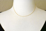 Ladda upp bild till gallerivisning, 14k Yellow Gold 0.95mm Cable Rope Necklace Pendant Chain