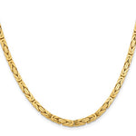 Afbeelding in Gallery-weergave laden, 14K Yellow Gold 4mm Byzantine Bracelet Anklet Choker Necklace Pendant Chain