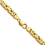 Load image into Gallery viewer, 14K Yellow Gold 6.5mm Byzantine Bracelet Anklet Necklace Choker Pendant Chain