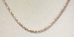 將圖片載入圖庫檢視器 sterling silver rose gold plated 2mm cyclone necklace chain adjustable