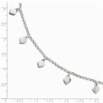 Загрузить изображение в средство просмотра галереи, Sterling Silver Heart Charm Adjustable Anklet