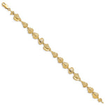 Carica l'immagine nel visualizzatore di Gallery, 14k Yellow Gold Sea Snail Seashell Conch Scallop Shell Ocean Beach Bracelet