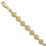Ladda upp bild till gallerivisning, 14k Yellow Gold Scallop Seashell Shell Sand Dollar Starfish Bracelet