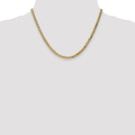 Lataa kuva Galleria-katseluun, 14k Yellow Gold 3.2mm Beveled Curb Bracelet Anklet Necklace Pendant Chain
