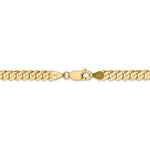 Load image into Gallery viewer, 14k Yellow Gold 4.75mm Beveled Curb Link Bracelet Anklet Necklace Pendant Chain