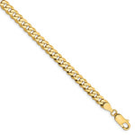 Load image into Gallery viewer, 14k Yellow Gold 4.75mm Beveled Curb Link Bracelet Anklet Necklace Pendant Chain