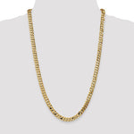 Indlæs billede til gallerivisning 14k Yellow Gold 6.75mm Beveled Curb Link Bracelet Anklet Necklace Pendant Chain