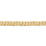 Indlæs billede til gallerivisning 14k Yellow Gold 6.75mm Beveled Curb Link Bracelet Anklet Necklace Pendant Chain