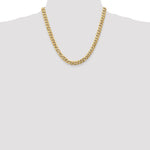 이미지를 갤러리 뷰어에 로드 , 14k Yellow Gold 8mm Beveled Curb Link Bracelet Anklet Necklace Pendant Chain