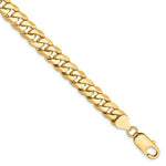 이미지를 갤러리 뷰어에 로드 , 14k Yellow Gold 8mm Beveled Curb Link Bracelet Anklet Necklace Pendant Chain