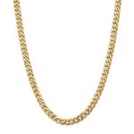 이미지를 갤러리 뷰어에 로드 , 14k Yellow Gold 8mm Beveled Curb Link Bracelet Anklet Necklace Pendant Chain