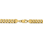 Kép betöltése a galériamegjelenítőbe: 14k Yellow Gold 8.5mm Beveled Curb Link Bracelet Anklet Necklace Pendant Chain