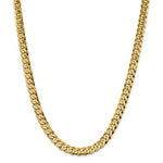 Kép betöltése a galériamegjelenítőbe: 14k Yellow Gold 8.5mm Beveled Curb Link Bracelet Anklet Necklace Pendant Chain