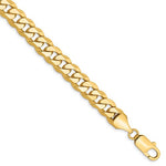 Kép betöltése a galériamegjelenítőbe: 14k Yellow Gold 8.5mm Beveled Curb Link Bracelet Anklet Necklace Pendant Chain