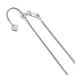 Lade das Bild in den Galerie-Viewer, Sterling Silver 1.5mm Spiga Wheat Necklace Pendant Chain Adjustable