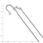 Carica l'immagine nel visualizzatore di Gallery, Sterling Silver 1.9mm Spiga Wheat Necklace Pendant Chain Adjustable