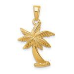 Load image into Gallery viewer, 14k Yellow Gold Palm Tree Pendant Charm