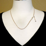 將圖片載入圖庫檢視器 sterling silver rose gold plated 2mm cyclone necklace chain adjustable