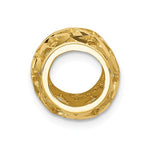 Lade das Bild in den Galerie-Viewer, 14K Yellow Gold Barrel Bead Chain Slide Pendant Charm