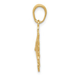 Φόρτωση εικόνας στο εργαλείο προβολής Συλλογής, 14k Yellow Gold Celestial Smiling Sun Cut Out Pendant Charm