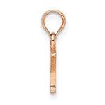 Ladda upp bild till gallerivisning, 14K Rose Gold Uppercase Initial Letter Y Block Alphabet Pendant Charm
