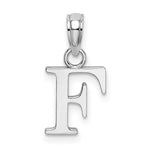Lade das Bild in den Galerie-Viewer, 14K White Gold Uppercase Initial Letter F Block Alphabet Pendant Charm