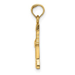 Ladda upp bild till gallerivisning, 14k Yellow Gold Wine Bottle Opener Pendant Charm