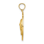 Lade das Bild in den Galerie-Viewer, 14k Yellow Gold Annapolis MD Dolphins Round Circle Pendant Charm