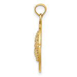 Carica l'immagine nel visualizzatore di Gallery, 14k Yellow Gold Cancun Mexico Starfish Circle Pendant Charm
