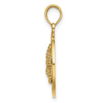 Ladda upp bild till gallerivisning, 14k Yellow Gold Cape Cod Starfish Round Circle Pendant Charm