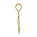 Lade das Bild in den Galerie-Viewer, 14k Yellow Gold Nassau Bahamas Dolphin Travel Pendant Charm