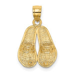 Afbeelding in Gallery-weergave laden, 14k Yellow Gold Bahamas Sandals Travel Vacation Pendant Charm