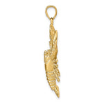 画像をギャラリービューアに読み込む, 14k Yellow Gold Lobster Large Pendant Charm