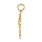 Lade das Bild in den Galerie-Viewer, 14k Yellow Gold I Love Bahamas Dolphin Travel Pendant Charm