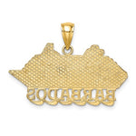 画像をギャラリービューアに読み込む, 14k Yellow Gold Barbados Cruise Ship Travel Pendant Charm