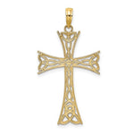 Lade das Bild in den Galerie-Viewer, 14k Yellow Gold Celtic Knot Cross Pendant Charm