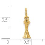 Load image into Gallery viewer, 14k Yellow Gold Seattle Washington Space Needle 3D Small Pendant Charm
