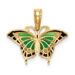Ladda upp bild till gallerivisning, 14k Yellow Gold with Enamel Butterfly Small Pendant Charm