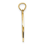 Lataa kuva Galleria-katseluun, 14K Yellow Gold Rhodium United States US Army T Shirt Pendant Charm