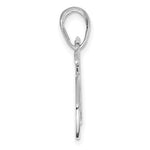 Lataa kuva Galleria-katseluun, 14k White Gold Bicycle Pendant Charm